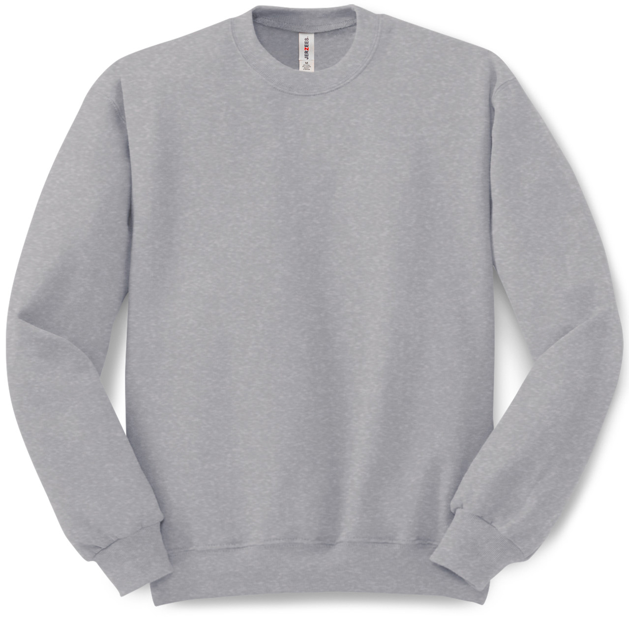 Plain Pullover Crew Neck Sweatshirt Oxford